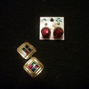 80S 90S RETRO VINTAGE CHRISTMAS EARING BUNDLE 2